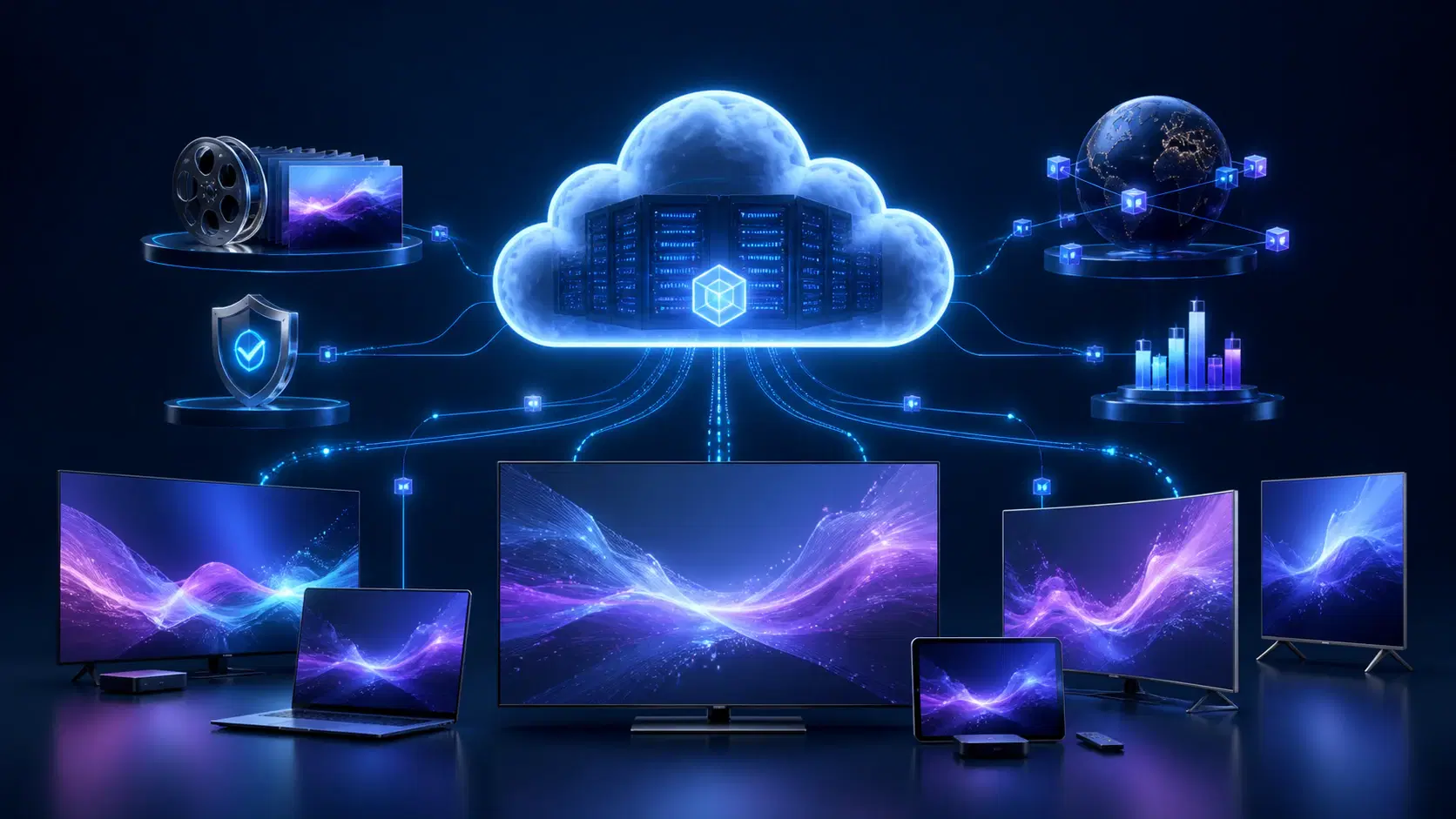 Cloud-backed streaming platform delivering one service to multiple smart TV operating systems
